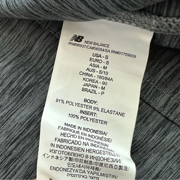 New Balance Sweater Womens Size S Quarter Zip Lightweight Active Gray Navy - Picture 9 of 10